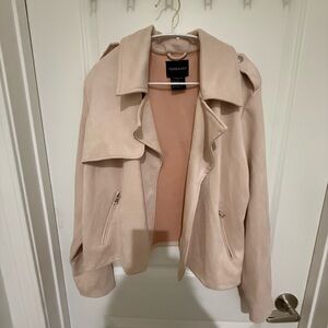 Suede Light Pink Blazer